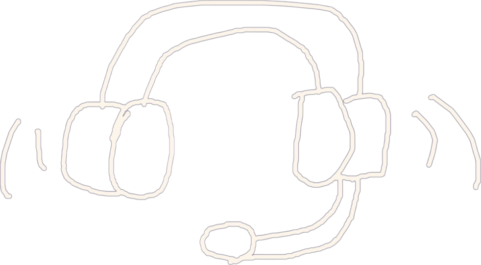 A headset representing a voice call with friends